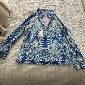 Lilly Pulitzer 3/4 Zip Sweater